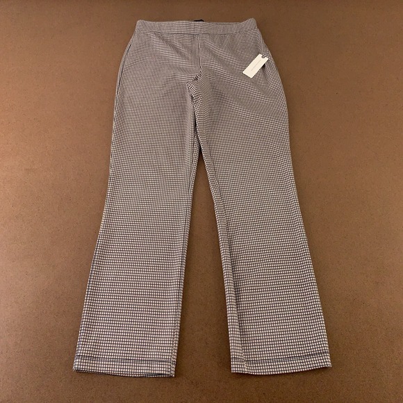 Anthropologie Pants - Sanctuary x Anthropologie Womens XS Neutral Check Pull On Flare Leggings NWT